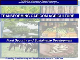 TRANSFORMING CARICOM AGRICULTURE
