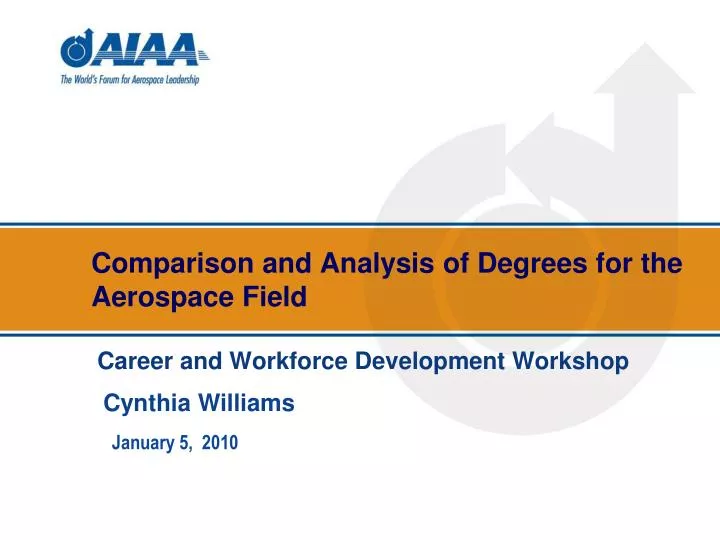 comparison and analysis of degrees for the aerospace field