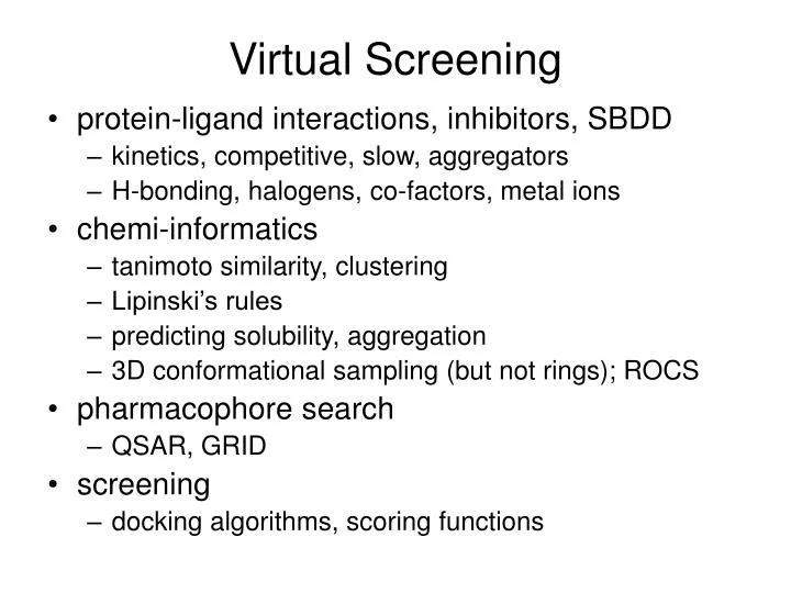 virtual screening