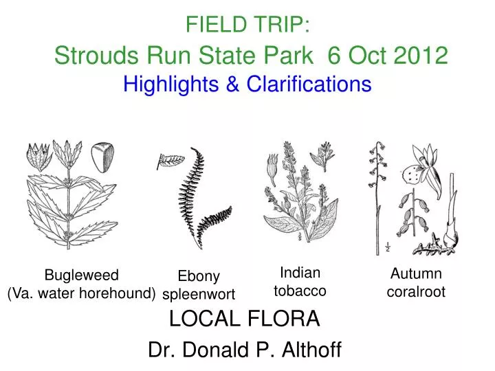 field trip strouds run state park 6 oct 2012 highlights clarifications