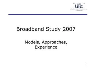 Broadband Study 2007