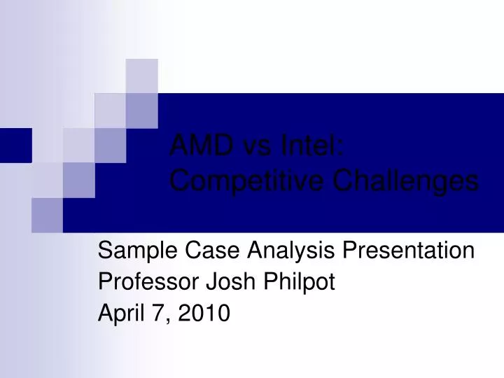 amd vs intel competitive challenges
