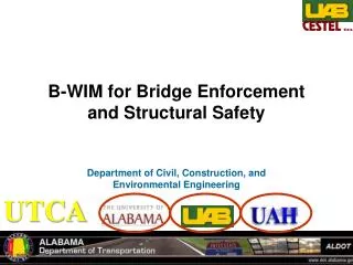 B-WIM for Bridge Enforcement and Structural Safety