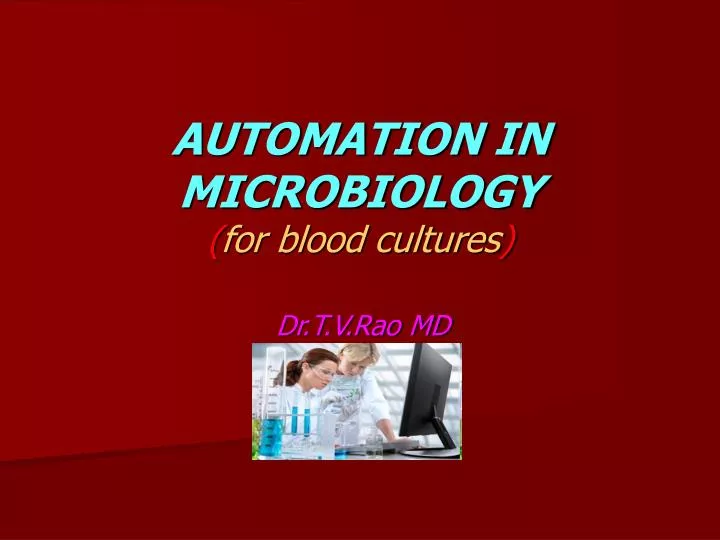 automation in microbiology for blood cultures