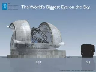 European Extremely Large Telescope - Status April 2009 - ESO