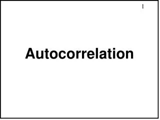 Autocorrelation