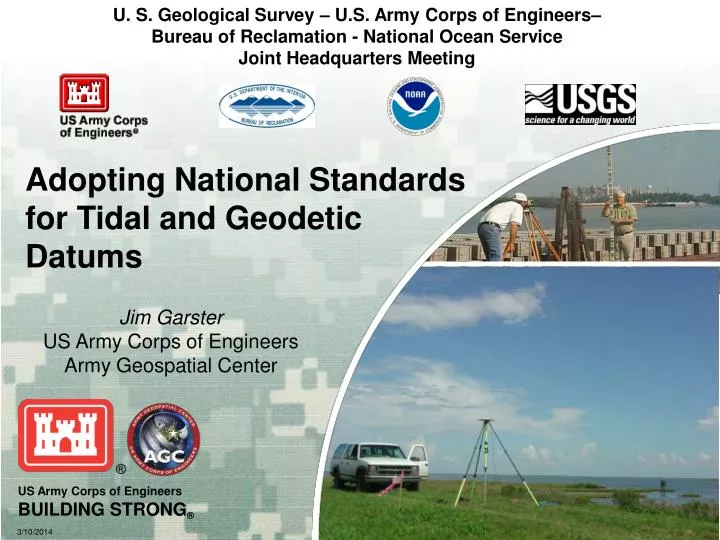 adopting national standards for tidal and geodetic datums