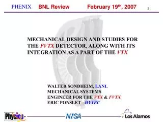 BNL Review		February 19 th , 2007
