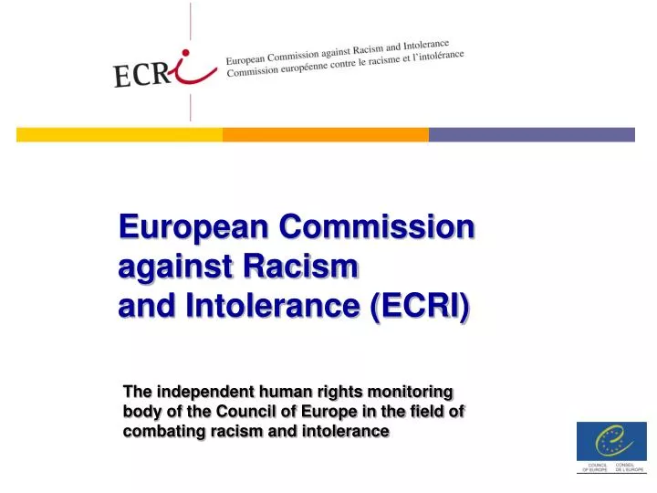 european commission against racism and intolerance ecri