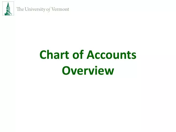 chart of accounts overview