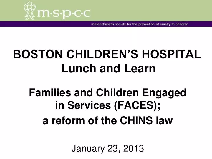 boston children s hospital lunch and learn