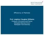 Efficiency of Markets - slide 1