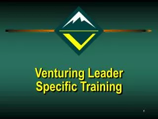 Venturing Leader Specific Training