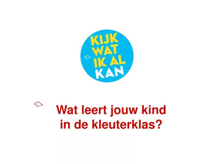 wat leert jouw kind in de kleuterklas