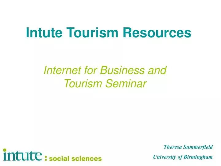 intute tourism resources