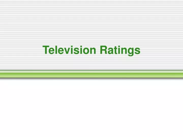 television ratings