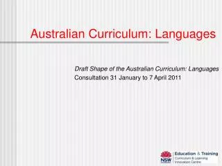 Australian Curriculum: Languages