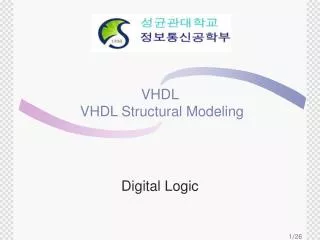 VHDL VHDL Structural Modeling