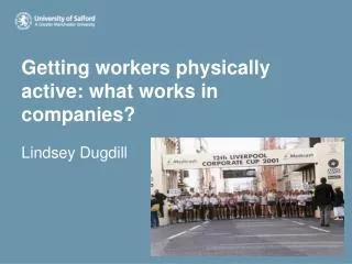 Getting workers physically active: what works in companies?
