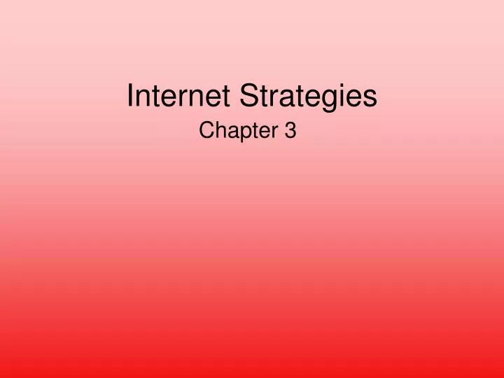internet strategies