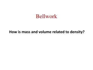 bellwork