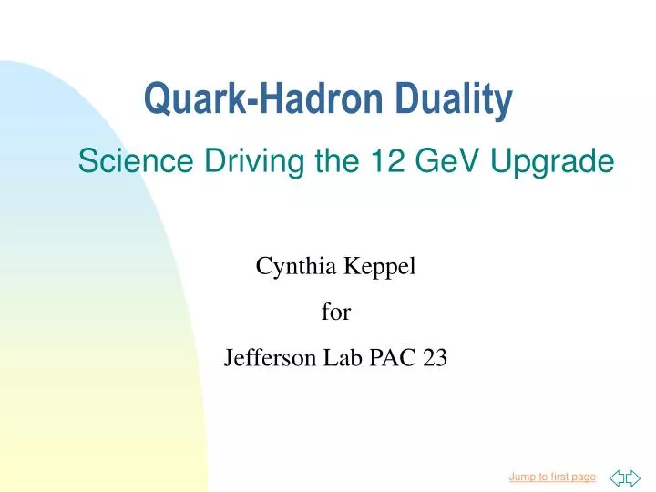 science driving the 12 gev upgrade