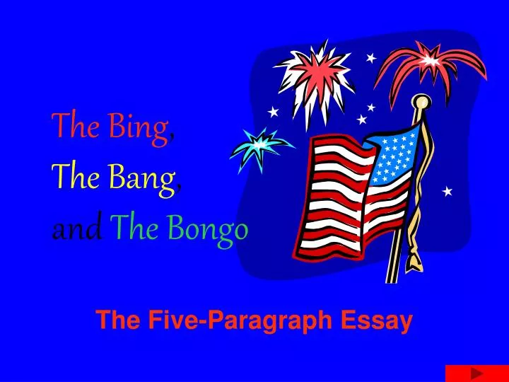 the bing the bang and the bongo