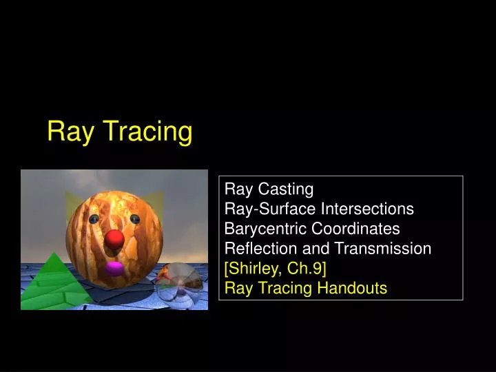 ray tracing