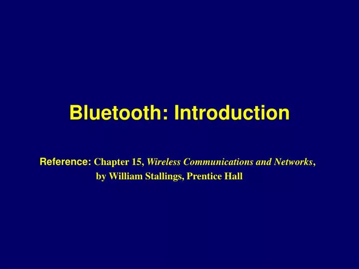 bluetooth introduction