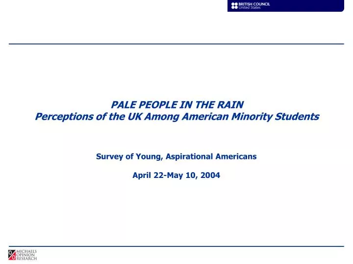 pale people in the rain perceptions of the uk among american minority students