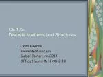 CS 173: Discrete Mathematical Structures - slide 1