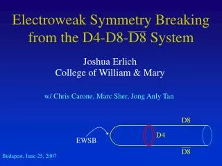 Electroweak Symmetry Breaking from the D4-D8-D8 System