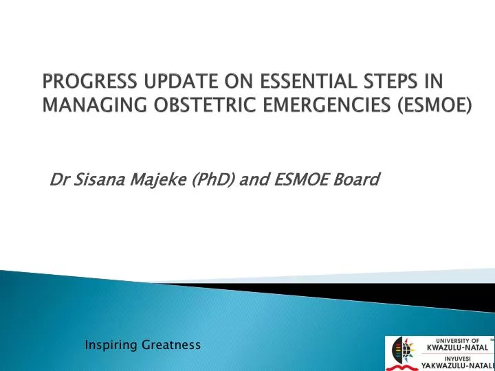 progress update on essential steps in managing obstetric emergencies esmoe