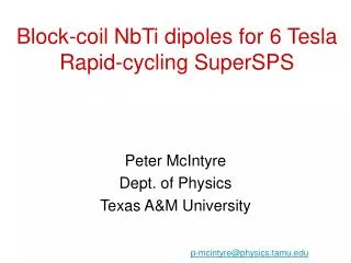 Block-coil NbTi dipoles for 6 Tesla Rapid-cycling SuperSPS