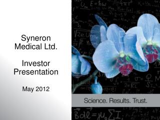 Syneron Medical Ltd. Investor Presentation May 2012