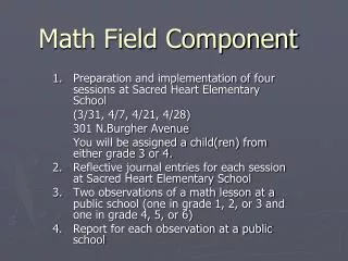 Math Field Component