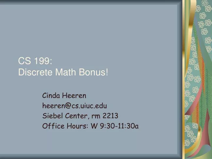 cs 199 discrete math bonus