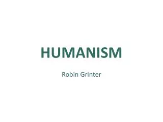 HUMANISM