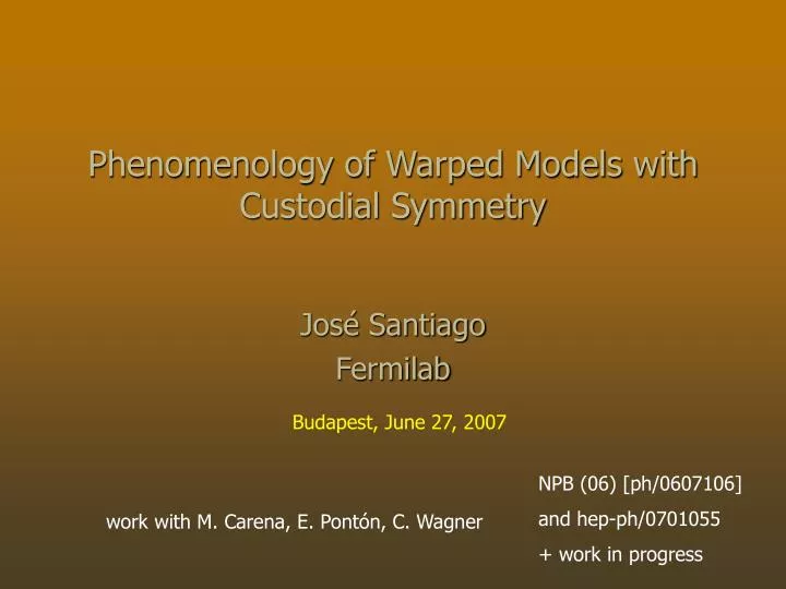 phenomenology of warped models with custodial symmetry