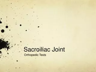 Sacroiliac Joint