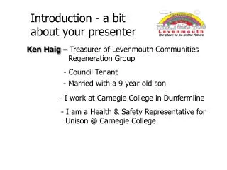 Introduction - a bit about your presenter