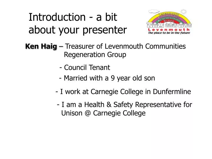 introduction a bit about your presenter