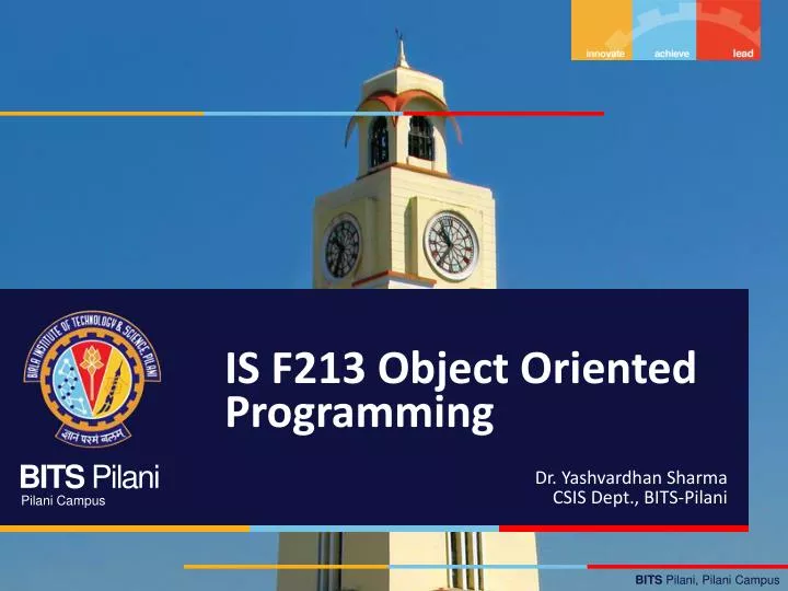 is f213 object oriented programming