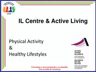 Physical Activity &amp; Healthy Lifestyles