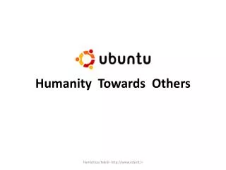 Humanity Towards Others