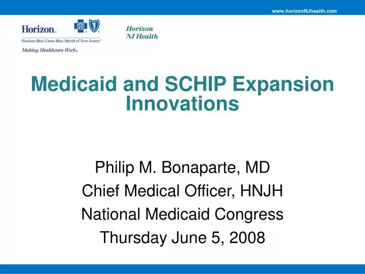 medicaid and schip expansion innovations