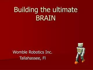 Building the ultimate BRAIN