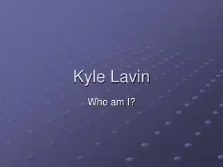 Kyle Lavin