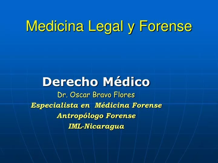 medicina legal y forense