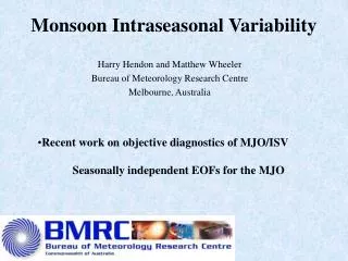 Monsoon Intraseasonal Variability